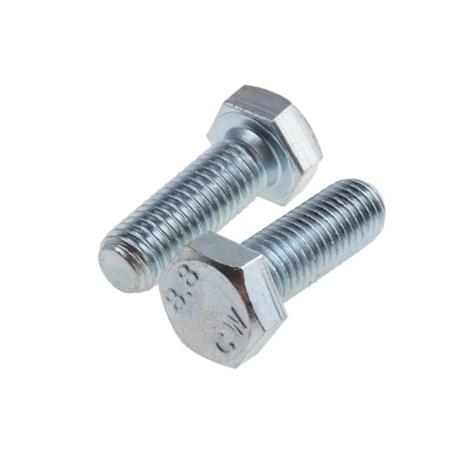 1052679 | SC040M-010-HS-CZ (100 Pcs) --- Hex Head Screws - M4 - 4x0.7mm - 10 mm - Zinc Plated Steel Full Thread Screw