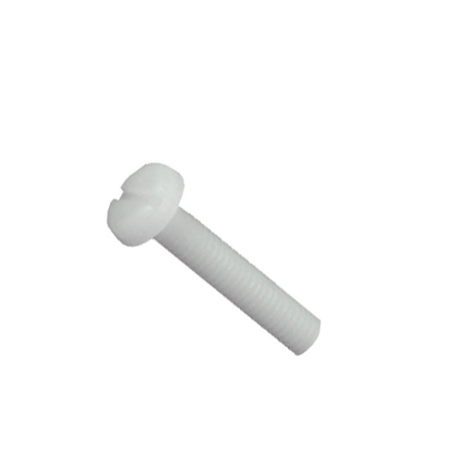 1059258 | SC048F-019-P-SL-N (50 Pcs) --- Pan Head Screws - 10-32 UNF - 4.76mm - 19.1 mm - Nylon - Zytel 101 - Slotted Screw