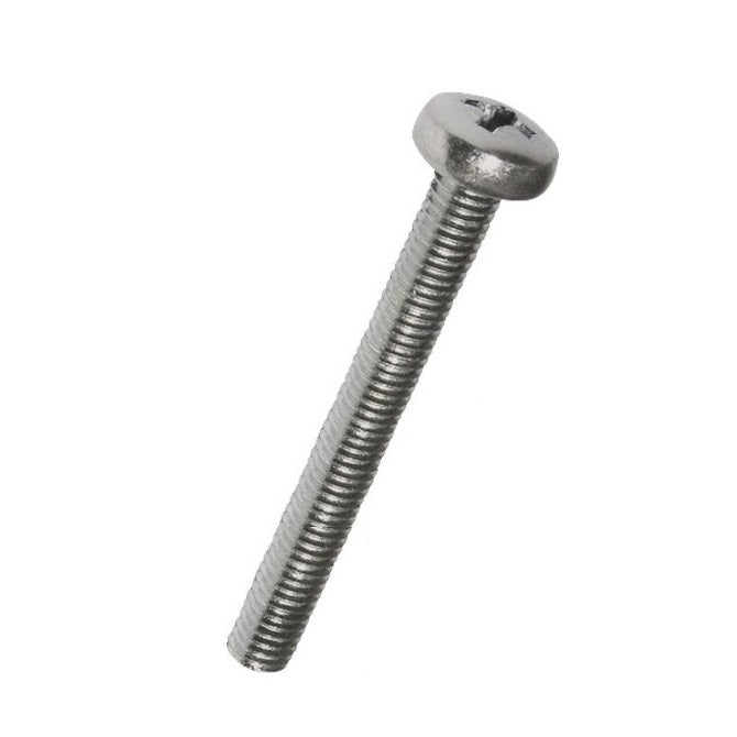 Pan Head Screws - M8 - 8x1.25mm - 90 mm - 304 Stainless Phillips