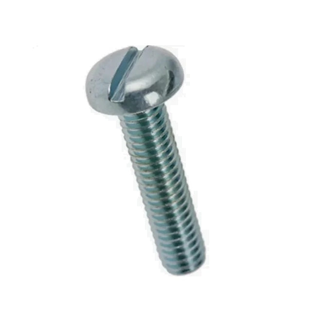 1052939 | SC040M-012-P-SL-CZ (100 Pcs) --- Pan Head Screws - M4 - 4x0.7mm - 12 mm - Zinc Plated Steel Slotted Screw