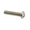 Round Head Screws - 0-80 UNF - 1.52mm - 25.4 mm - 304 Stainless Slotted