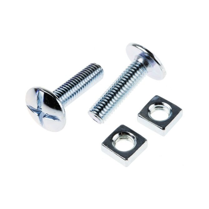 1061503 | SC050M-012-RB-CZ (100 Pcs) --- Roof Bolt Screws - M5 - 5x0.8mm - 12 mm - Zinc Plated Steel Screw