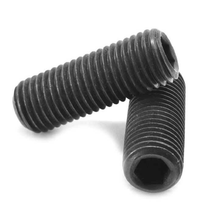 Standard Cup Point Socket Set Screws - M8 - 8x1.25mm - 16 mm Alloy Steel DIN916 - Carbon Steel - Hardened GD14.9