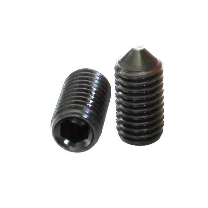 1070642 | SS064C-0095-AS-CP (100 Pcs) --- Cone Point Socket Set Screws - 1/4-20 UNC - 6.35mm - 9.5 mm - Carbon Steel Screw