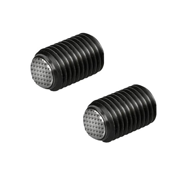 1098011 | SS120M-0293-CS-DKT --- Diamond Knurled Tip Socket Set Screws - M12 - 12x1.75mm - 29.3 mm - Carbon Steel with Alloy Steel SUJ2 HRC 55 -60 tip Screw
