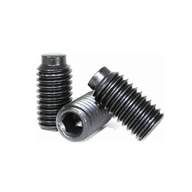 Half Dog Point Socket Set Screws - 8-32 UNC - 4.17mm - 6.9 mm - Carbon Steel Carbon Steel Case Hardened Rc46-53