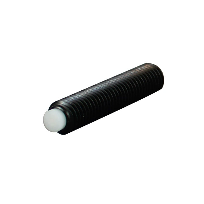 1079793 | SS080M-0100-AS-AT (Each) --- Acetal Tipped Socket Set Screws - M8 - 8x1.25mm - 10 mm Alloy Steel - Black Oxide Steel Screw