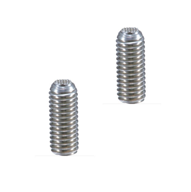 1113160 | SS160M-0240-S4-S440-DKT --- Diamond Knurled Tip Socket Set Screws - M16 - 16x2mm - 24 mm - 304 Stainless Steel with 440C Stainless HRC 50-55 tip Screw
