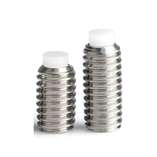 Acetal Tipped Socket Set Screws - M5 - 5x0.8mm - 20 mm   - Stainless Steel 304 Similar to A2, 18-8 HRB80