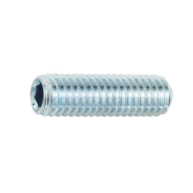 1056900 | SS048C-0032-CZ --- Standard Cup Point Socket Set Screws - 10-24 UNC - 4.76mm - 3.2 mm Zinc Plated DIN916 - Carbon Steel Screw