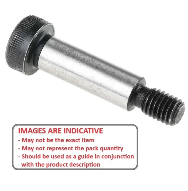 1071605 | SHLD064-013-SKT-C-F (5 Pcs) --- Shoulder Screws - 6.35x12.7 mm - 10-32 UNF - 4.76mm - Socket Head - Carbon Steel - Hardened Screw
