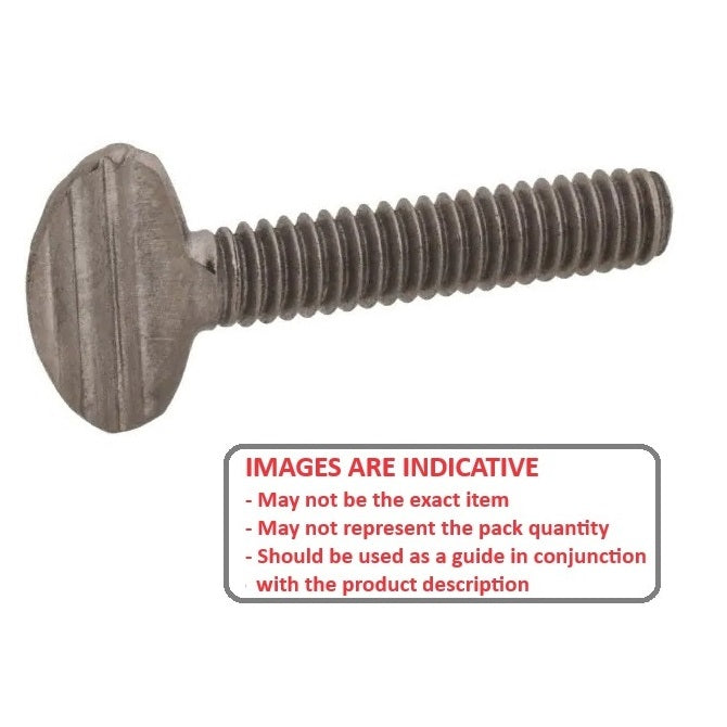 1102152 | THS127C-038-F-MI (50 Pcs) --- Thumb Screws - 1/2-13 UNC - 12.7mm - 38.1x61.91 mm Flat Key Head - Malleable Iron Screw