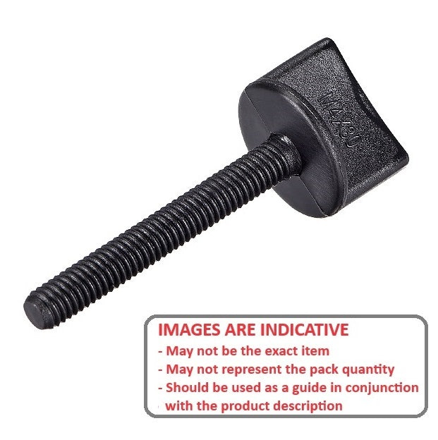 1077045 | THS079C-025-H-CB --- Thumb Screws - 5/16-18 UNC - 7.94mm - 25.4x26.99 mm Half Turn - Steel Screw