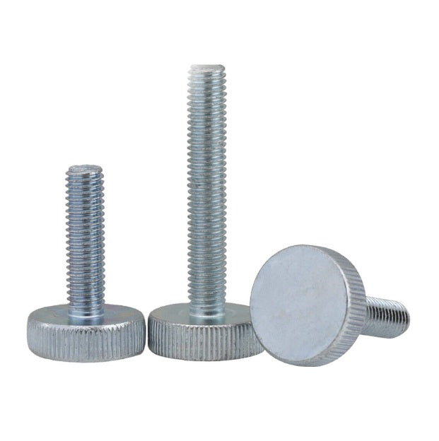 1043289 | THS028C-008-K-BZ --- Thumb Screws - 4-40 UNC - 2.85mm - 7.94x12.7 mm Knurled - Brass Screw
