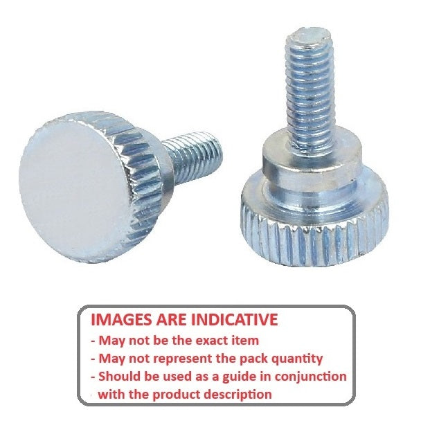 1049874 | THS035C-010-K-BN-WF --- Thumb Screws - 6-32 UNC - 3.5mm - 10.3x18.26 mm Knurled - Brass Screw