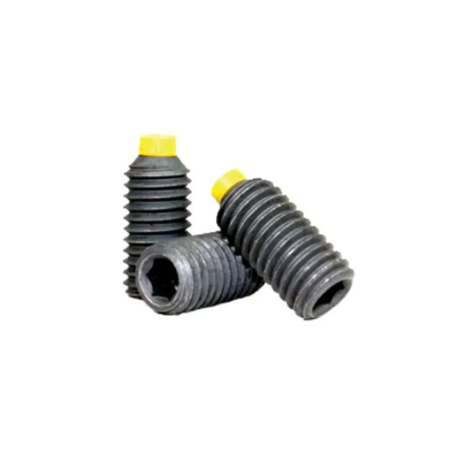 1081971 | SS080M-0400-AS-UT --- Urethane Tipped Socket Set Screws - M8 - 8x1.25mm - 40 mm Alloy Steel - Black Oxide Steel with Chrome Steel tip Screw