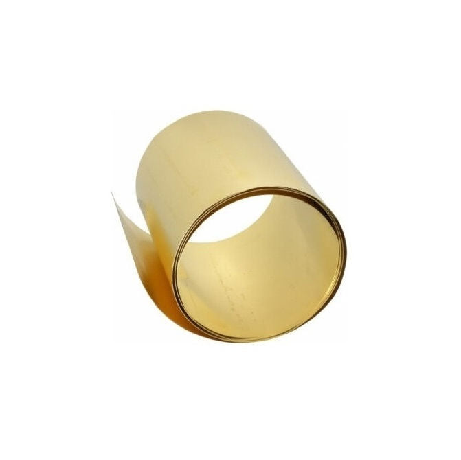 1000637 | SHM-0076-0152-2540-BR (Roll) --- Brass Shim and Foil - 0.076x152.4x2540 mm - Brass Alloy Cold Rolled CDA 260