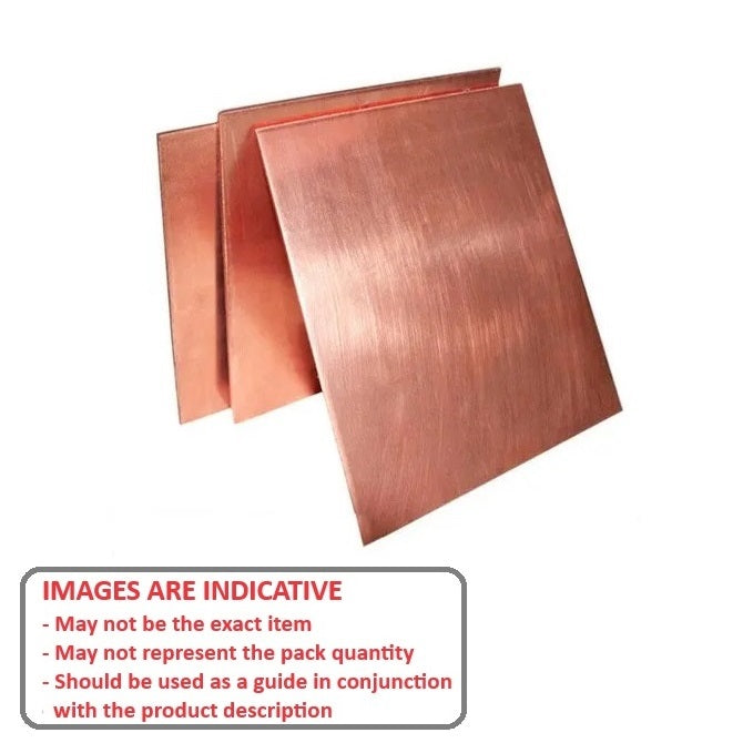 1000864 | SHM-0100-0200-0150-CP --- Copper Shim and Foil - 0.1x200x150 mm - Copper