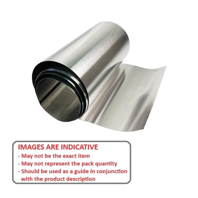 1002164 | SHM-0508-0152-1270-302 --- Stainless Steel Shim and Foil - 0.508x152.4x1270 mm - Stainless Steel 302 Cold Rolled Similar to A2, 304, 18-8