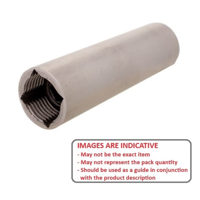 1103684 | SLQ-1270-1984-06985-T --- Square Hole Sleeves - 12.827x19.837x69.85 mm Threaded - Carbon Steel 11L17 Sleeve