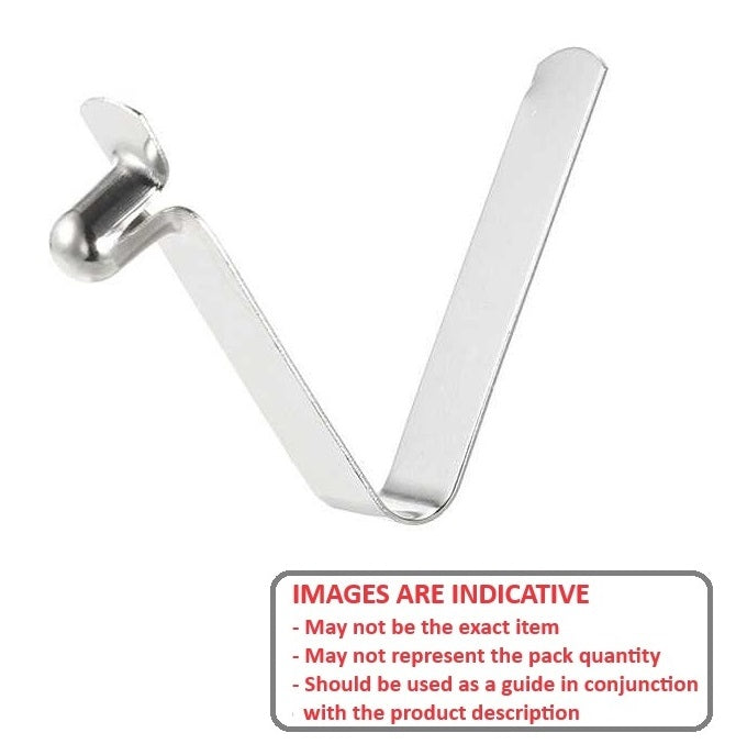 1087855 | SBTN-0953-SP-S3 (100 Pcs) --- Single End Snap Buttons - 9.53x14.99x0.762 mm Spring Leg Snap Button