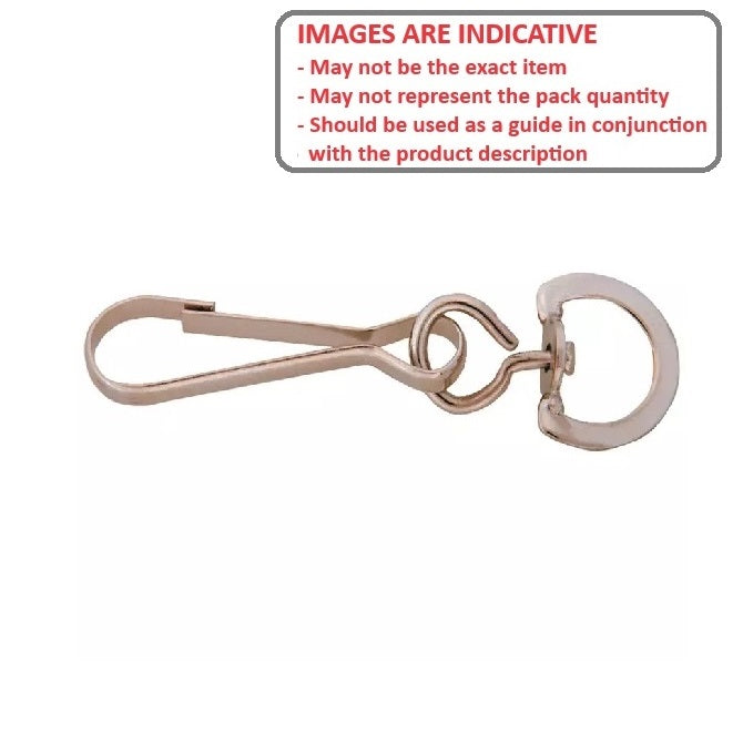 1102654 | BA-435RS --- Steel Wire Snaps - 12.7x66.675x6.35 mm Swivel Eye