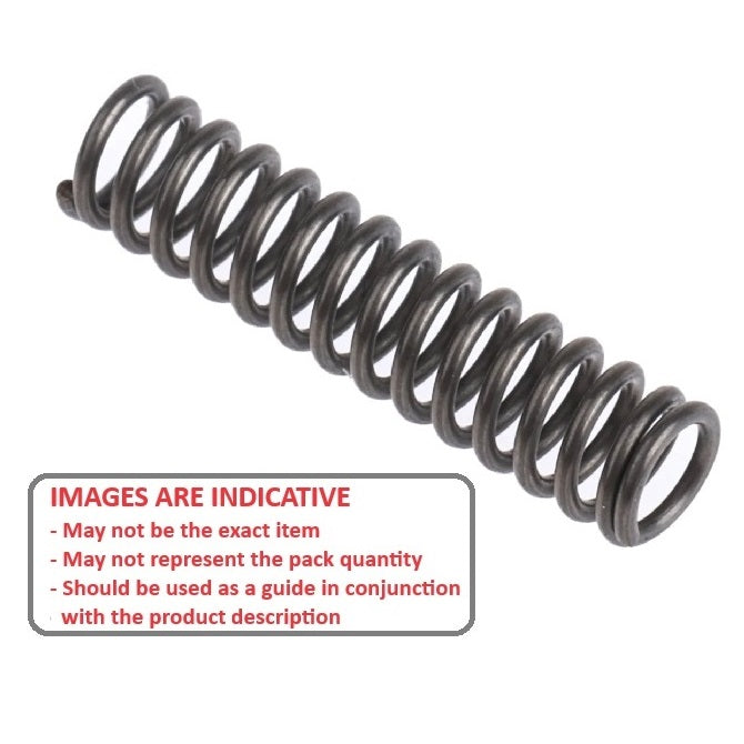 1099648 | CS-1219-0762-12-M-C --- Compression Springs - 12.19x76.2x1.25 mm Music Wire - Carbon Spring Steel