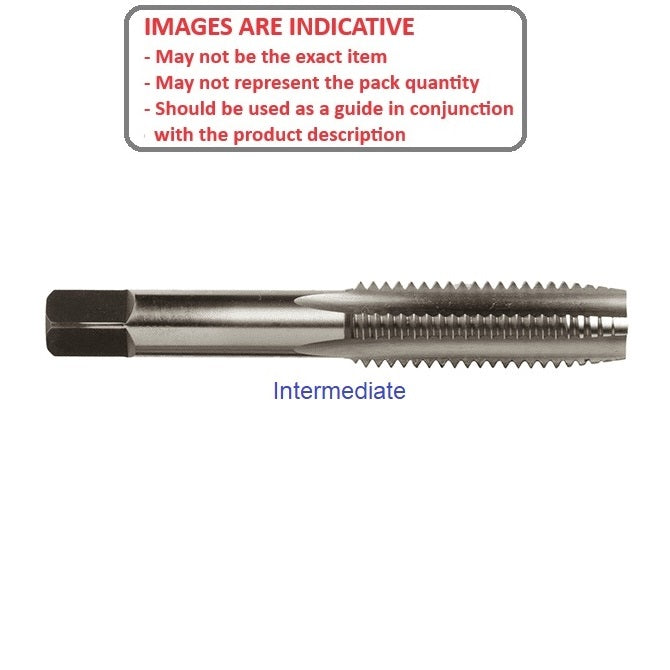 1040896 | TPC-022B-I --- Threading Tools - 8BA - 2.2mm - 0.430 mm / 59.07 TPI - Intermediate Hand Taps - Carbon Steel Tap
