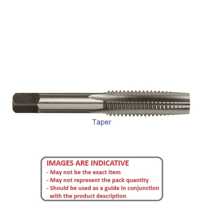 1040897 | TPC-022B-T (2 Pcs) --- Threading Tools - 8BA - 2.2mm - 0.430 mm / 59.07 TPI - Taper Hand Taps - Carbon Steel Tap