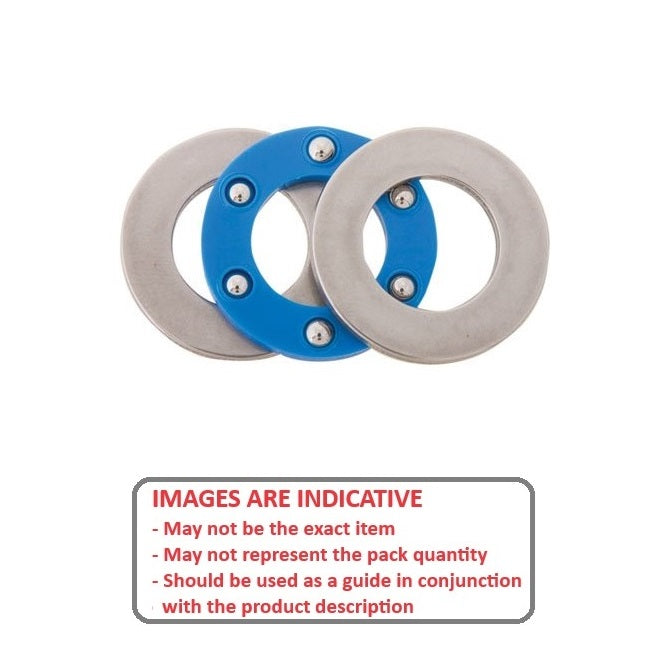 1066512 | T-0060-0140-F-NY --- Thrust Ball Bearings - 6x14x5 mm / 6 mm Flat - Chrome Steel Bearing