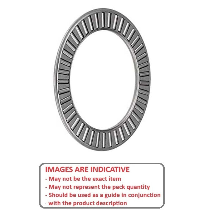 1071969 | T-0064-0175-RC --- Thrust Roller Bearings - 6.35x17.45 mm - Rollers and Cage / 1.98 mm Cage and Rollers Only - Carbon Steel Bearing