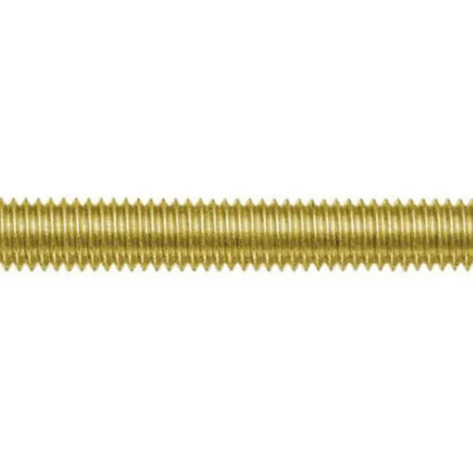 1051196 | AT040M-1000-BR (Length) --- Allthread Threaded Rod - M4 - 4x0.7mm - 0.700 mm / 36.29 TPI 1000 mm - Brass