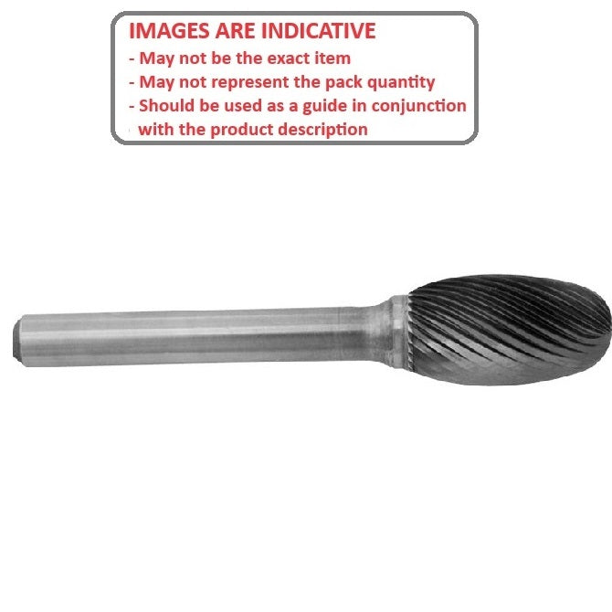 1225107 | GAR73050RS --- Rotary Files Tools - Type Egg Shape 6.35 - 9.525 Standard Cut - Carbon Steel File
