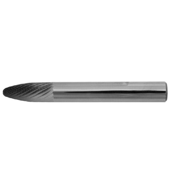 1224810 | GAR74090RS --- Rotary Files Tools - Type Tree - Radius Nose 3.175 - 12.7 Standard Cut - Carbon Steel File