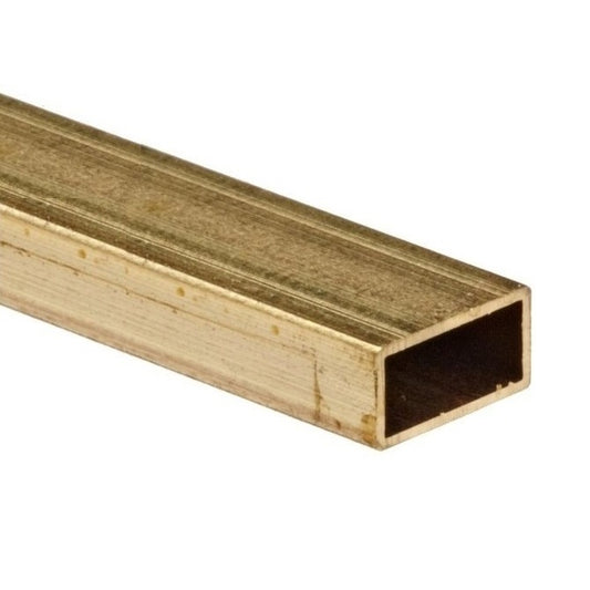 Rectangular Tube - 2.38x4.76x304.8 mm - Brass