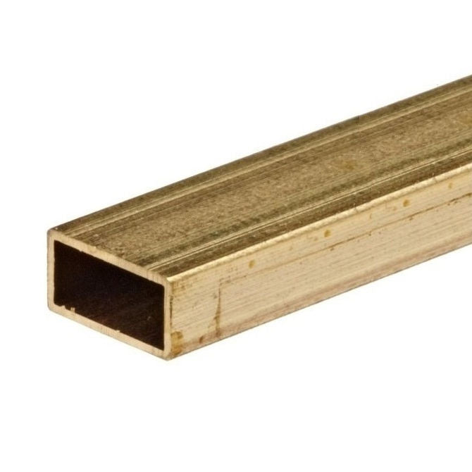 1048774 | 2T-0064-0032-0300-BR --- Rectangular Tube - 3.18x6.35x304.8 mm - Brass