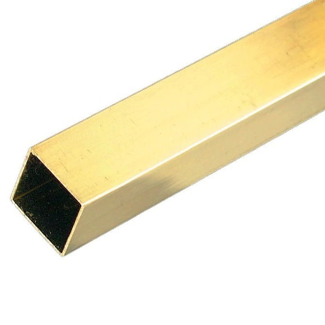 1050585 | 4T-0039-0300-BR --- Square Tube - 3.96x3.25x304.8 mm - Brass