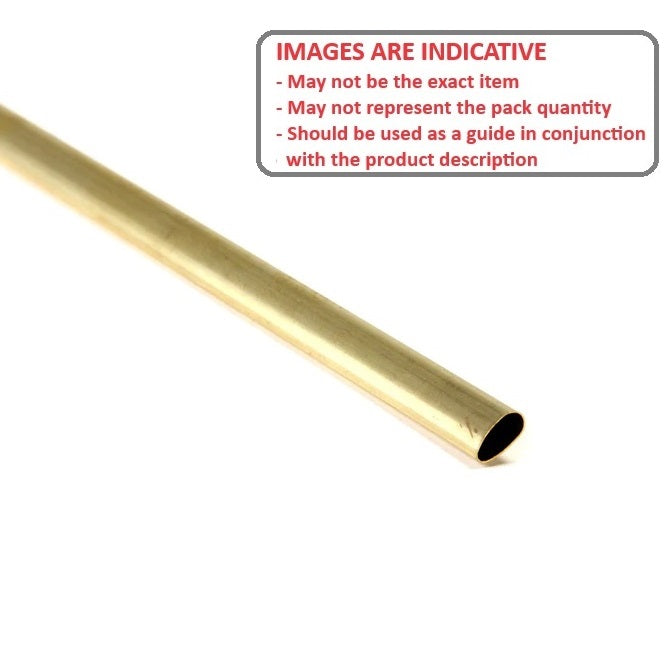 1074446 | 0T-0066-STLN-BR-0300 --- Streamline Tube - 6.6 mm - 3.5 - 300 mm - Brass