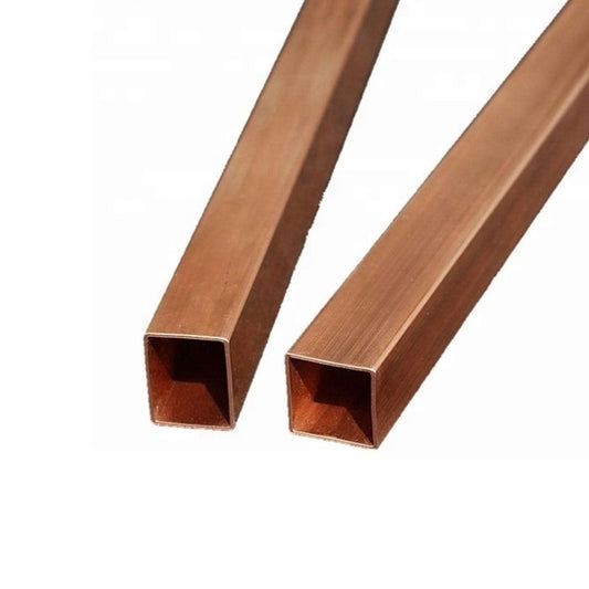 Square Tube - 3.18x2.46x300 mm - Copper
