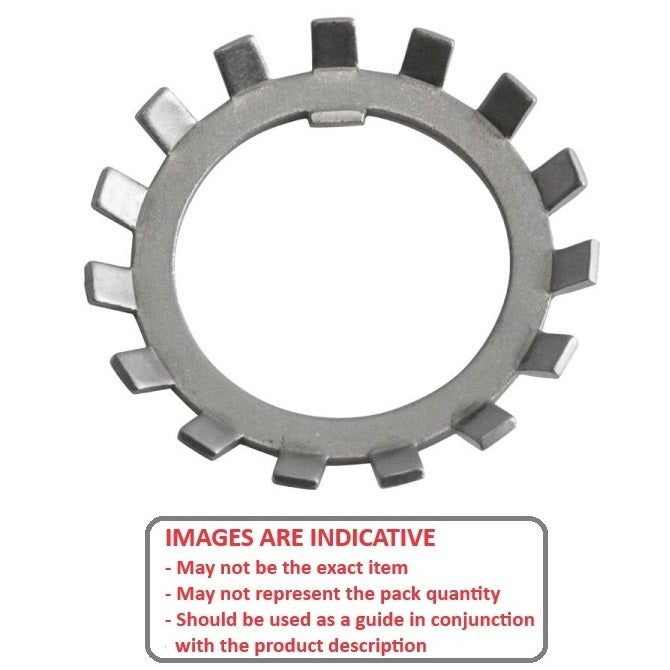 1146231 | WLB035-056-17-BI (2 Pcs) --- Lock Washers - 35x55.56 mm - 15 Nr. Tabbed - Carbon Spring Steel Washer