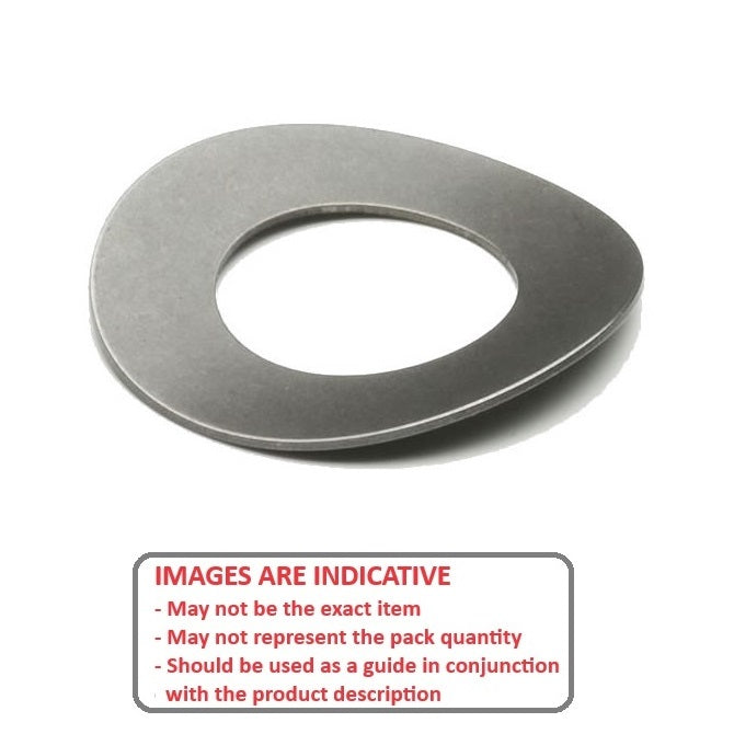 1056204 | W0048-T-010-012-WC-S2 (5 Pcs) --- Spring Washers - 4.76x9.53x1.19 mm Curved - Stainless Steel 301 Similar to A2, 302, 304, 18-8 Washer