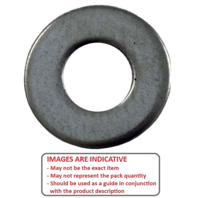 1041790 | W0025-F-006-005-S6 (50 Pcs) --- Flat Washers - 2.5x6x0.5 mm Commercial - Stainless Steel 316 Similar to A4, 18-10 Washer