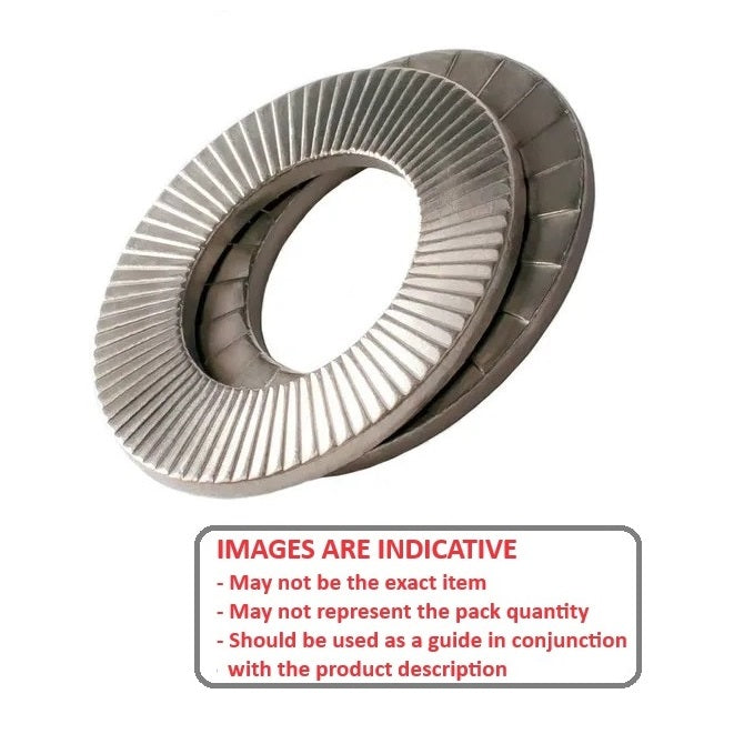 1061240 | W0050-LK-011-018-LR-CZ (200 Pcs) --- LockRite Washers - 5x10.9 - Per Pair - 1.8 Corrosion Resistant - Carbon Steel Zinc Plated Washer