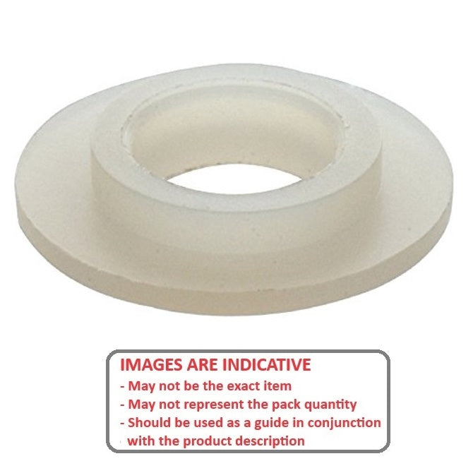 1042894 | W0028-SH-007-020-N (35 Pcs) --- Shoulder Washers - 2.84x7.137x2.03 mm - Nylon Zytel 101 Washer