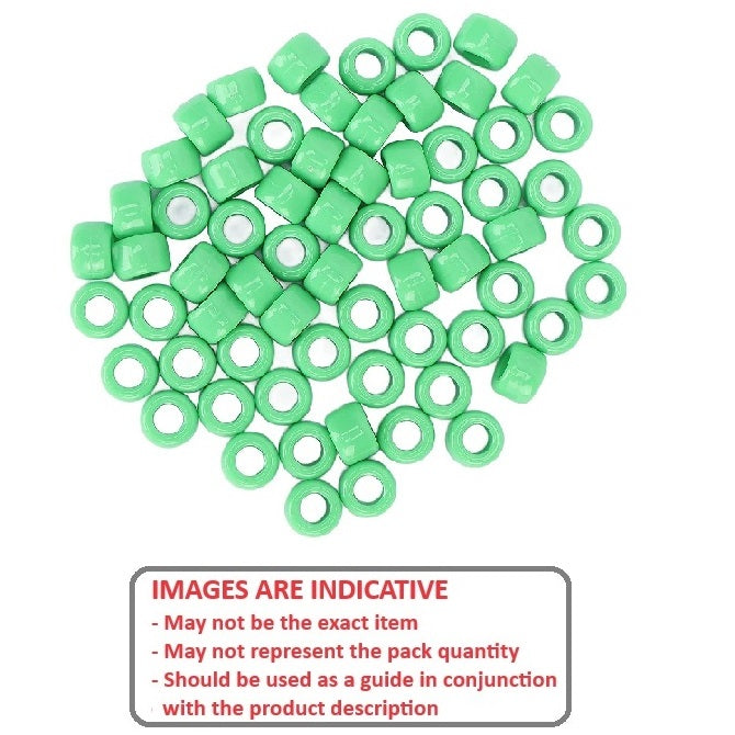 1041584 | W0024-F-005-020-PL (50 Pcs) --- Through Bore Round Spacers - 2.4x5x2 mm Hobby - Plastic Spacer