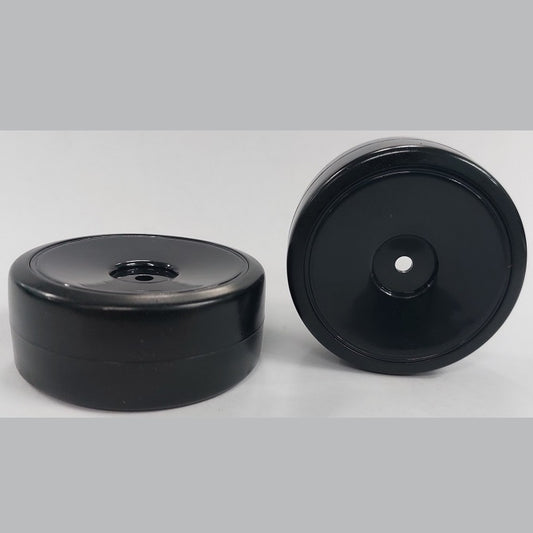 RC Car Wheels Hobby - Rim Colour Black Solid - Black - Plastic