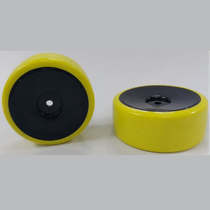 1040341 | WH-XD-063-26-BK-SOL-Y (2 Pcs) --- RC Car Wheels Hobby - Rim Colour Black Solid - Yellow Tenth Scale - Plastic Wheel