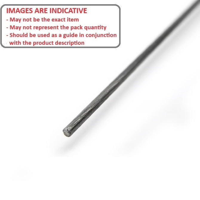 1041203 | WI-02381-000914-SP (Length) --- Straight Lengths Wire - 2.381 mm - 0.9 Mtr - Carbon Spring Steel