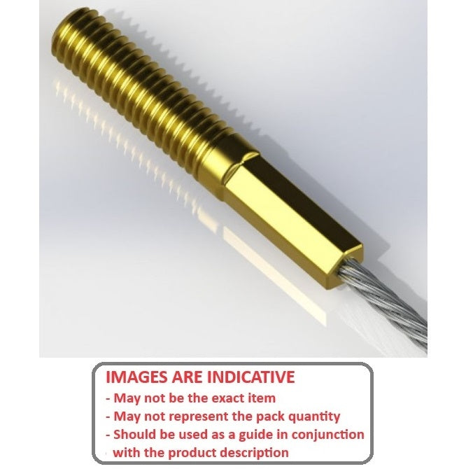 1002851 | ATP-12-5-40 (5 Pcs) --- Threaded Plugs Cable Attachments - 0.97 to 1.22 2.78x25.4 mm - Steel Attachment