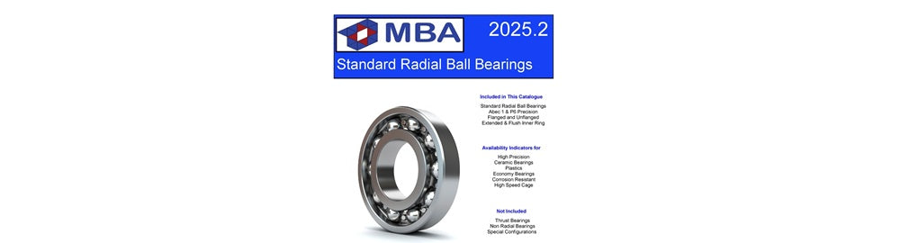 Hardcopy MBA Bearings Catalogue Available